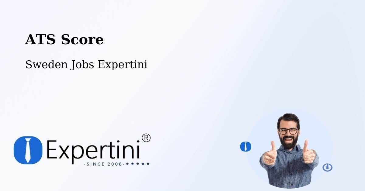 Resume ATS Score & Job Description Match Tool – Nacka - Sweden Jobs Expertini